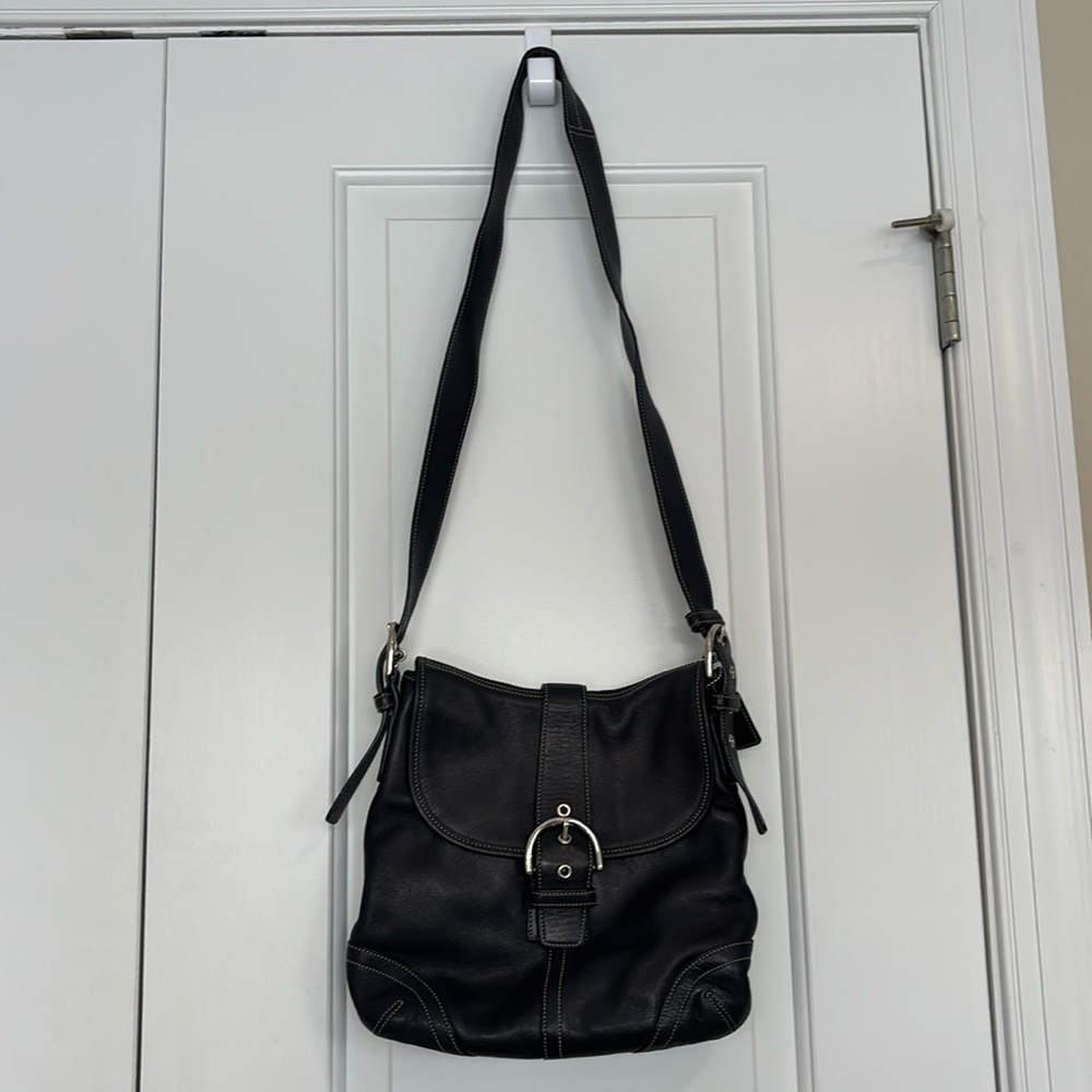 Coach Hamilton Hobo Leather Crossbody Bag